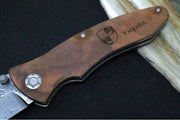 Boker Tirpitz-Damascus - Walnut Wood Handle Scales / Damascus Blade 110192DAM - Northwest Knives