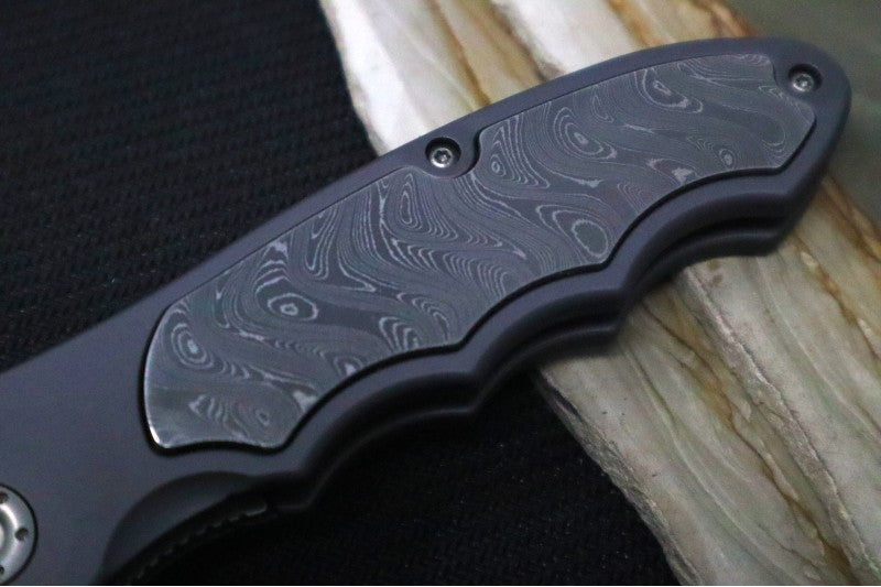Boker Leopard Damascus III - Aluminum Handle Scales with Damascus Inlays / Damascus Blade 110237DAM