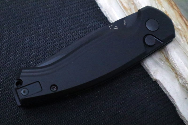 Boker Plus Karakurt Auto - Black Anodized Aluminum Handle Scales / 154CM Steel / Black Clip Point Blade 01BO365