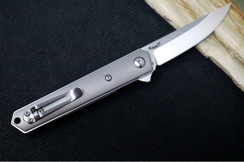 Boker Plus Kwaiken Air Mini Flipper - Titanium Handle Inlays / Satin Blade / D2 Steel 01BO267