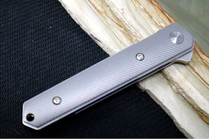 Boker Plus Kwaiken Air Mini Flipper - Titanium Handle Inlays / Satin Blade / D2 Steel 01BO267