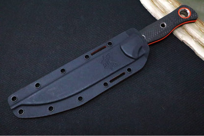 Black Boltaron Sheath With S45VN Knife | Orange Trailing Point Blade | Northwest Knives