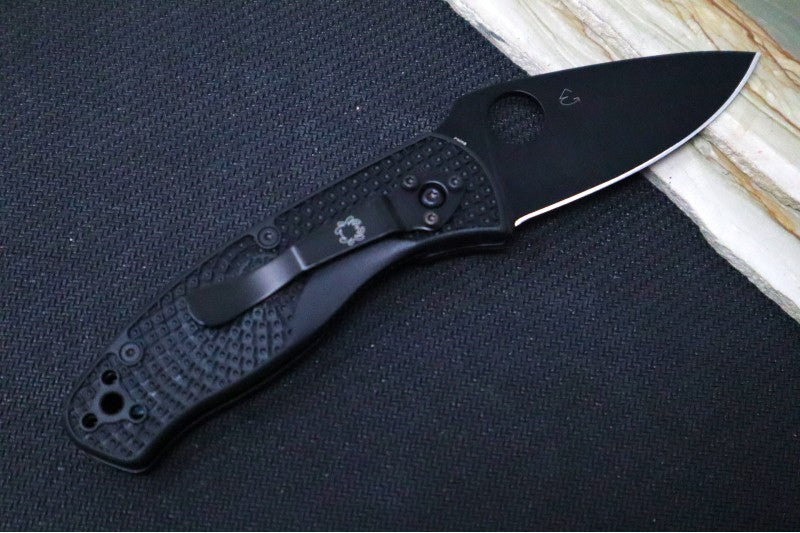 Spyderco Persistence - Black FRN Handle / Black Blade / 8Cr13MoV - C136PBBK - Northwest Knives