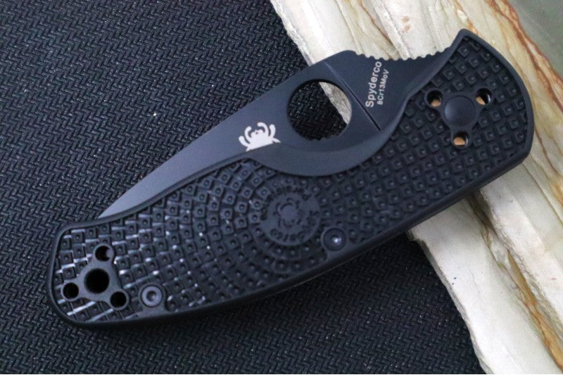 Spyderco Persistence - Black FRN Handle / Black Blade / 8Cr13MoV - C136PBBK - Northwest Knives