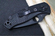 Spyderco Persistence - Black FRN Handle / Black Blade with a Partial Serrate / 8Cr13MoV - C136PSBBK - Northwest Knives
