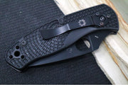 Spyderco Persistence - Black FRN Handle / Black Blade with a Full Serrate / 8Cr13MoV - C136SBBK - Northwest Knives