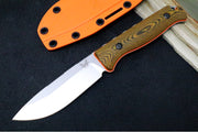 Benchmade 15002-1 Saddle Mountain Skinner - S90V Satin Blade / Richlite & Orange G10 Handle - Northwest Knives