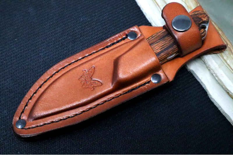 Benchmade 15017 Hidden Canyon Hunter - CPM-S30V Blade / Drop Point Blade / Stabilized Wood Handle