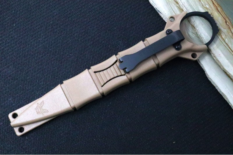 Benchmade 176BKSN SOCP Dagger - Black Fixed Blade / Sand Sheath