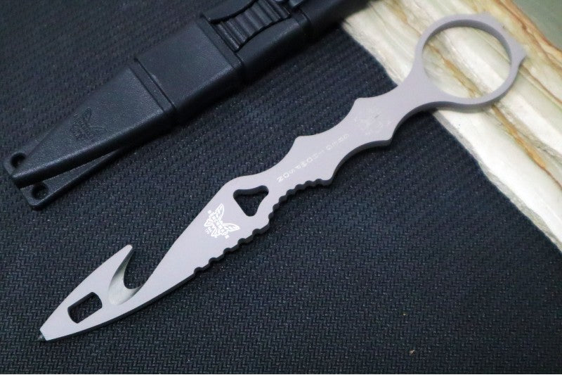 Benchmade 179GRY SOCP Dagger - Grey Rescue Tool / Black Injected Molded Plastic Sheath