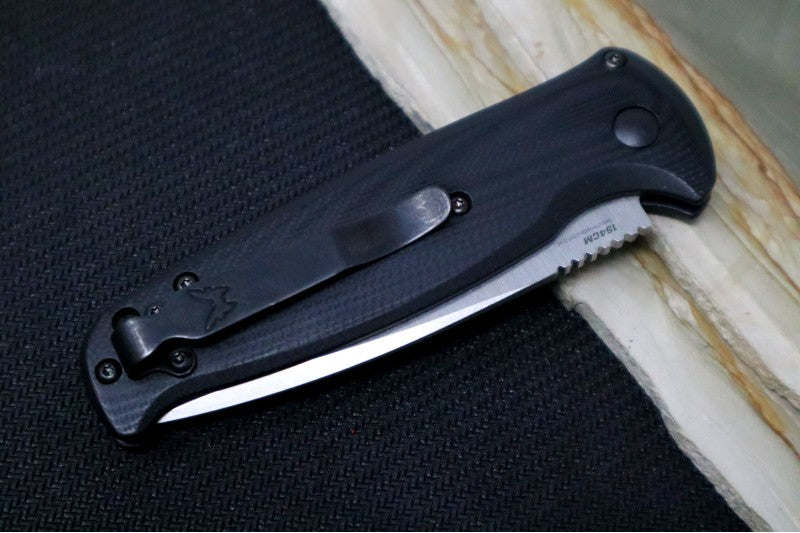 Black G10 Handle Knife With Satin Blade | Automatic Knife | Northwest Knives