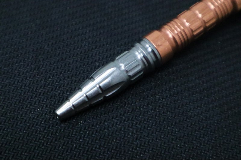 Heretic Knives Thoth Pen - Titanium Handle / Copper Extension Barrel / Copper Bolt H038-Ti/Cu