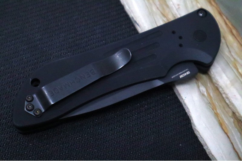 Benchmade 9101SBK Auto Stryker - Black Tanto Blade with Partial Serrate- Automatic