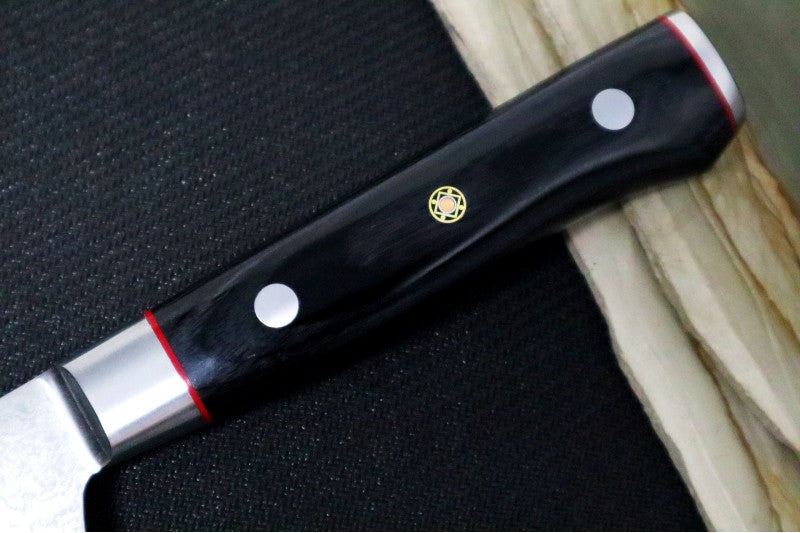 MCUSTA Zanmai Classic Pro 7" Gyoto - VG-10 Core Damascus Blade - Pakkawood Handle - Made in Seki City, Japan