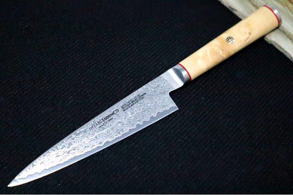 Miyabi Birchwood - 4.5" Paring Knife - 100 Layered Flower Damascus - Made in Seki City, Japan