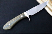 White River Knives Sendero Classic - Black & Olive Drab Linen Micarta Handle - Northwest Knives