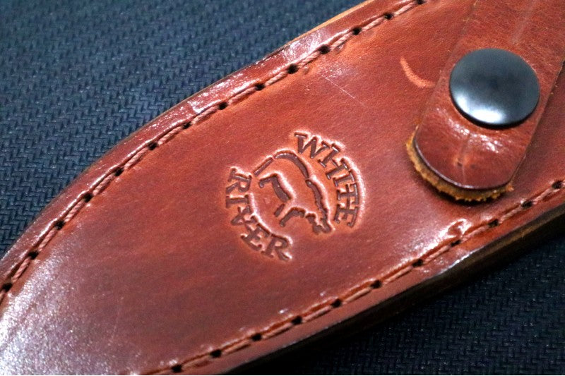 White River Knives Sendero Classic - Black & Olive Drab Linen Micarta Handle