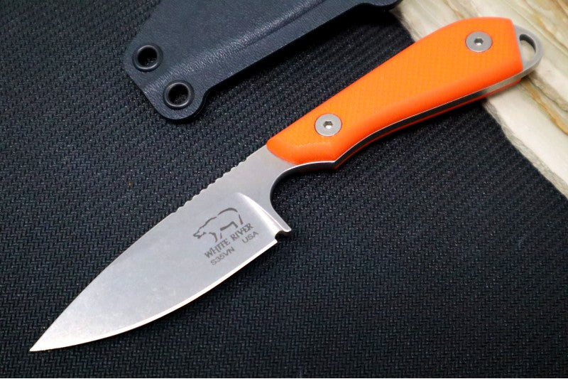 White River Knives Backpacker | Orange G10 Handle