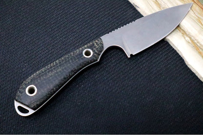 White River Knives Caper - Black Burlap Micarta Handle / CPM-S35VN Blade WRCPR-BBL