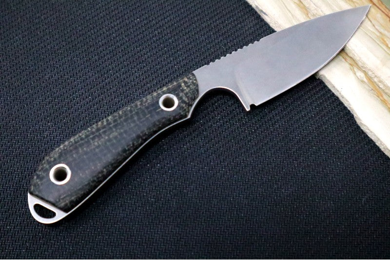 White River Knives Caper - Black Burlap Micarta Handle / CPM-S35VN Blade WRCPR-BBL - Northwest Knives