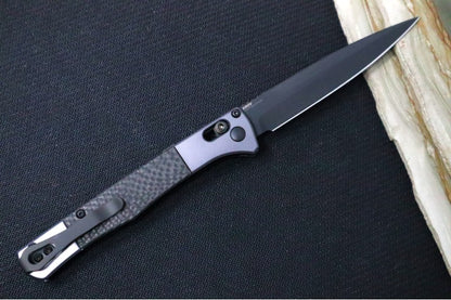 Aluminum & Carbon Fiber Handle Knife | Spear Point Style Blade | Benchmade Auto Fact | Northwest Knives