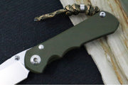 Chris Reeve Knives Small Inkosi NWK Exclusive - Drop Point blade / CPM-S45VN / OD Green Cerakote Handle / Camo Lanyard with Bead SIN-1136 - Northwest Knives