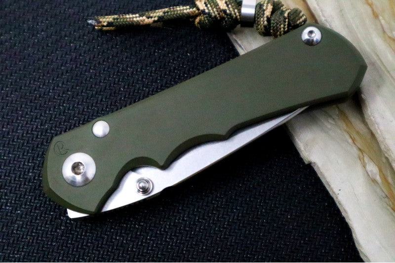 Chris Reeve Knives Small Inkosi NWK Exclusive - Drop Point blade / CPM-S45VN / OD Green Cerakote Handle / Camo Lanyard with Bead SIN-1136 - Northwest Knives