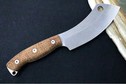 White River Camp Cleaver - Natural Burlap Micarta Handle WRCC55-BNA - Northwest Knives