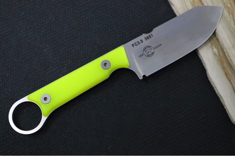 White River Knives 3.5" Firecraft  - Hi-Vis G-10 Handle