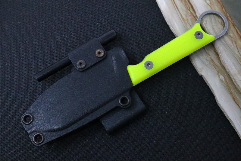 White River Knives 3.5" Firecraft  - Hi-Vis G-10 Handle