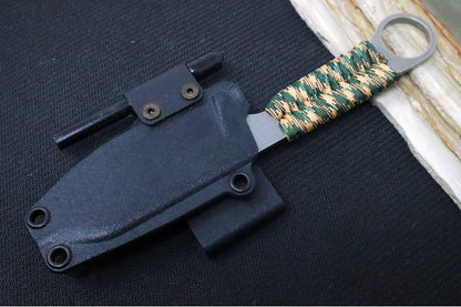 White River Knives 3.5" Firecraft  - Camo Paracord
