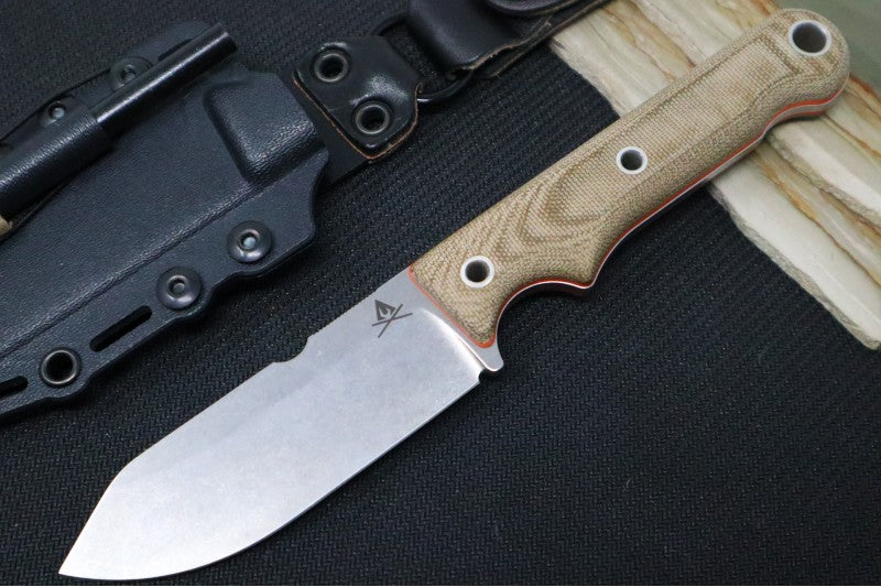 White River Knives 4" Firecraft - Kydex Sheath & Micarta Handle