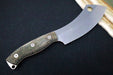 Black Burlap Micarta Handle Knife | White River Camp Cleaver | Northwest Knives 