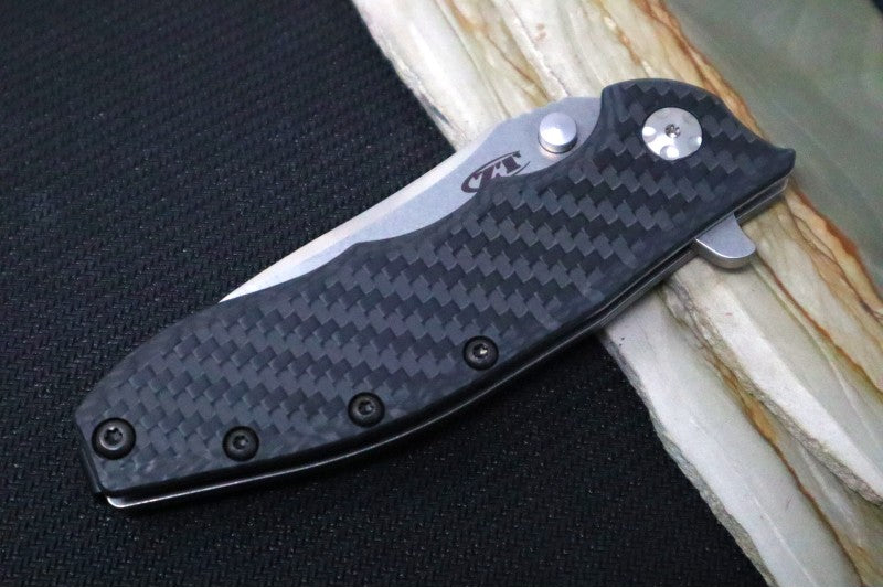 Zero Tolerance 0562CF Hinderer Designed Flipper - Carbon Fiber