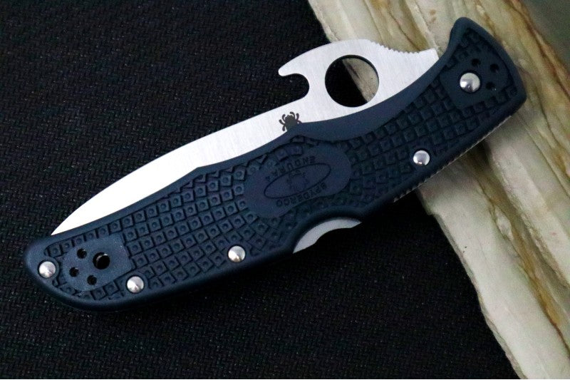 Spyderco Endura - Grey Handle / Satin Blade w/ Emerson Wave - C10PGYW