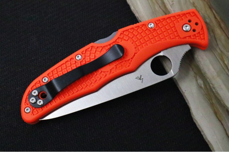 Spyderco Endura - Orange Handle / Satin Blade - C10FPOR - Northwest Knives