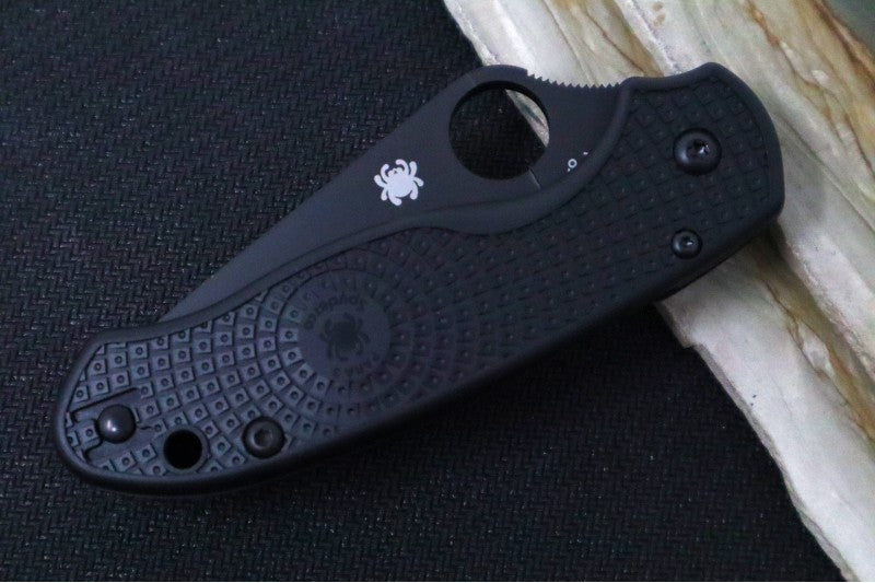 Spyderco Paramilitary 3 Lightweight - Black FRN / Black BD1N Blade - Northwest Knives