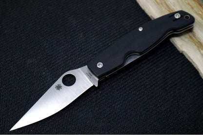 Leaf Shaped Blade in a Satin Finish | Spyderco Pattadese | Northwest Knives