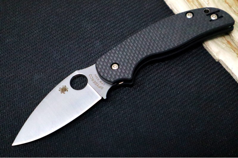 Spyderco Sage 5 - Black Carbon Fiber Handle / Satin S30V Blade - C123CFPCL