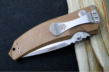 Hogue Knives EX 03 - Flat Dark Earth Polymer Handle / 154CM Drop Point Blade 34373