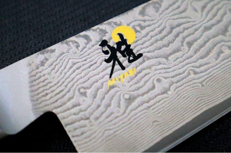 Miyabi Black - 5.5" Santoku Knife - 133 Layered Damascus - Dyed Black Ash Maple Handle - Made in Seki City, Japan - Northwest Knives