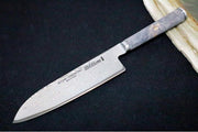 Miyabi Black - 5.5" Santoku Knife - 133 Layered Damascus - Dyed Black Ash Maple Handle - Made in Seki City, Japan - Northwest Knives