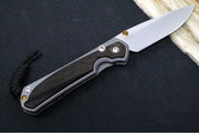 Chris Reeve Knives Small Sebenza 31 LEFT HAND - Drop Point Blade in CPM-S45VN / Bog Oak Inlay (A1) S31-1101 - Northwest Knives