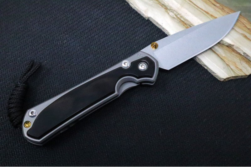 Chris Reeve Knives Small Sebenza 31 LEFT HAND - Drop Point / Macassar Ebony Inlay (A1)