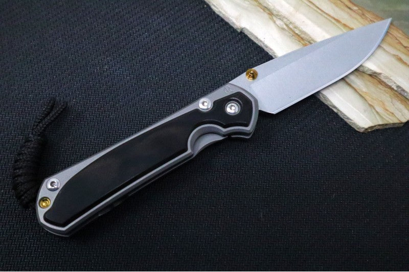 Chris Reeve Knives Small Sebenza 31 LEFT HAND - Drop Point / Macassar Ebony Inlay (A1) S31-1117