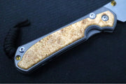 Chris Reeve Knives Small Sebenza 31 LEFT HANDED - Drop Point / Box Elder Inlay (A1) S31-1109 - Northwest Knives