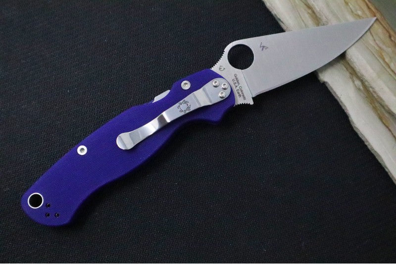 Spyderco Paramilitary 2 - Blue G10 / CPM-S110V Blade