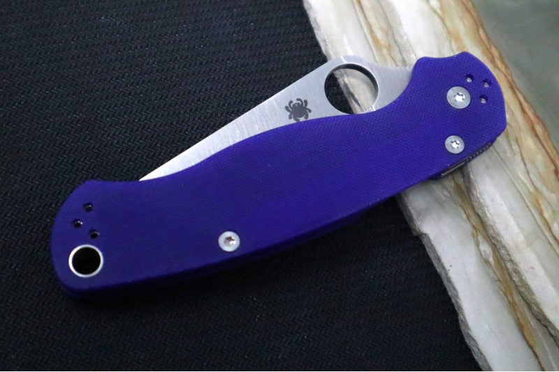 Spyderco Paramilitary 2 - Blue G10 / CPM-S110V Blade - Northwest Knives