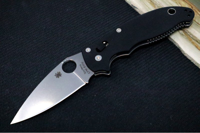 Spyderco Manix 2 - Black G10 / Satin CPM-S30V Blade - Northwest Knives