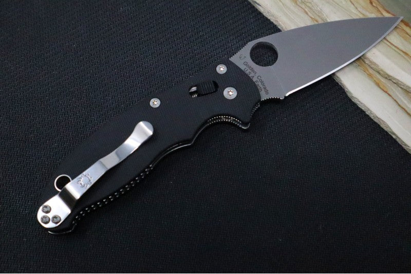 Spyderco Manix 2 - Black G10 / Satin CPM-S30V Blade - Northwest Knives